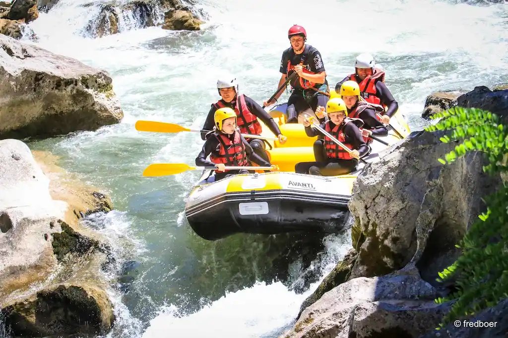 Rafting sportif dans les Pyrénées-Orientales